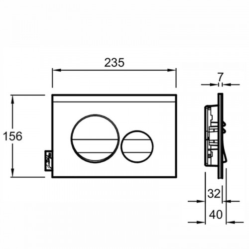 Инсталляция с безободковым унитазом Jacob Delafon Odeon Rive Gauche E21745RU-00, клавиша матовый и глянцевый хром, тонкое сиденье с микролифтом-2