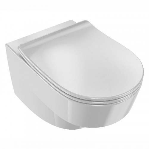 Инсталляция с безободковым унитазом Jacob Delafon Odeon Rive Gauche E21745RU-00, клавиша матовый и глянцевый хром, тонкое сиденье с микролифтом-6