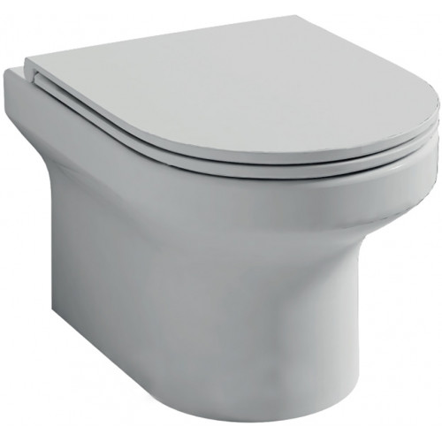 Инсталляция Ideal Standard узкая с унитазом Jacob Delafon Elite EDX114RU-00, сиденье микролифт, клавиша хром, комплект-2