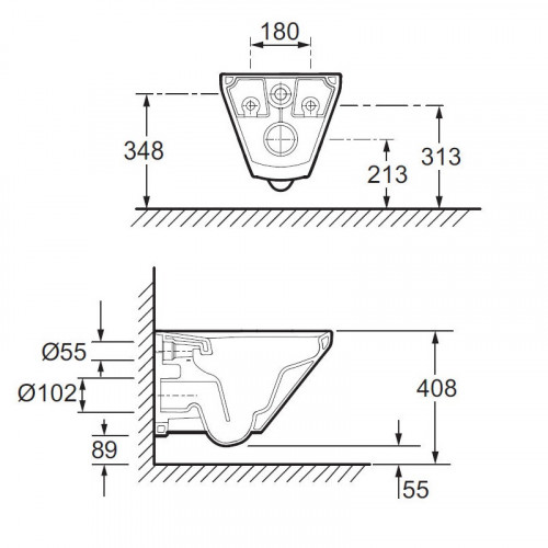 Инсталляция Jacob Delafon с унитазом Jacob Delafon Modern Life E77725-0, сиденье микролифт клавиша хром, комплект 322859-5