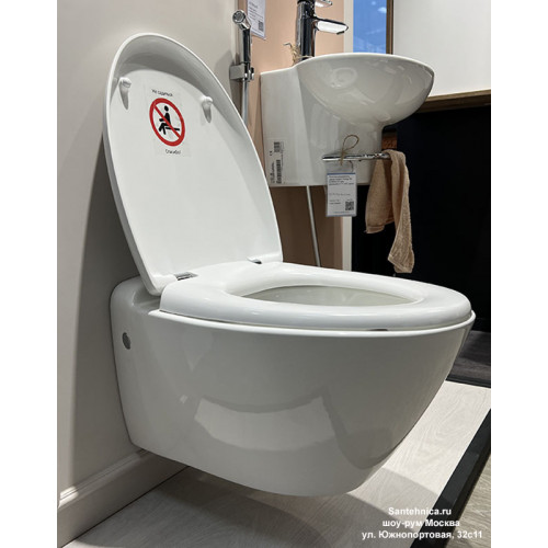 Подвесной унитаз Jacob Delafon Presquile E4440-00 крышка микролифт-5