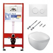 Инсталляция Tece с унитазом Jacob Delafon Presquile E4440-00, сиденье микролифт, комплект 295186