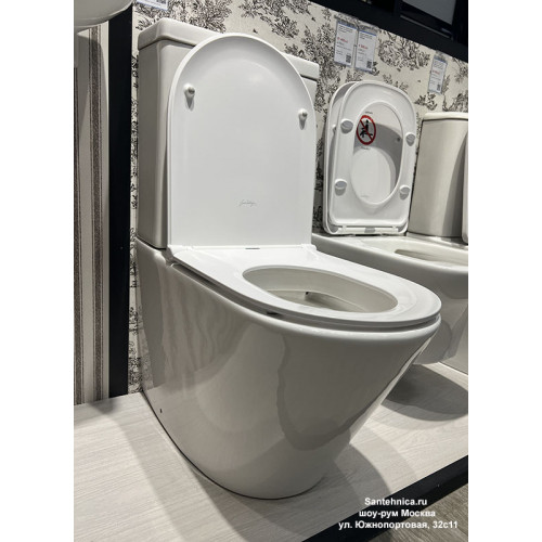 Напольный безободковый унитаз Jacob Delafon Rodin+, крышка микролифт, UJAB102-00/ETAB232-00/E23280-00-2