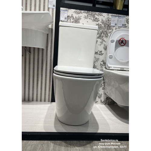 Напольный безободковый унитаз Jacob Delafon Rodin+, крышка микролифт, UJAB102-00/ETAB232-00/E23280-00-3