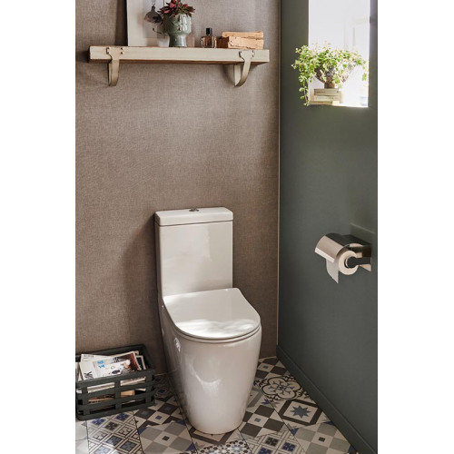 Напольный безободковый унитаз Jacob Delafon Soprano, крышка микролифт UJAK102-0/ETAK212-0/E33127-0-3