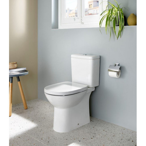 Унитаз безободковый Roca Debba Round 34199100Y/34299P00Y/801B2200B, сиденье микролифт-2