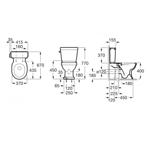 Напольный унитаз Roca Carmen 3420A7000 крышка микролифт, безободковый-1