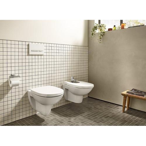 Подвесной унитаз Roca Debba Round Rimless, сиденье микролифт, 346998000/801B2200B-3