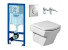 Инсталляция Grohe с унитазом Roca Hall 346627000, сиденье микролифт, комплект 38721001/7.3466.2.700.0/7.8016.2.200.4