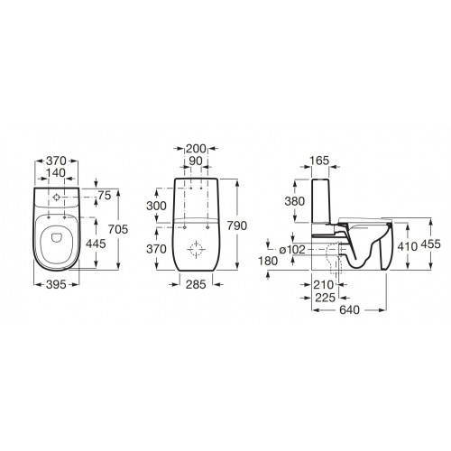 Напольный унитаз Roca Beyond 3420B9000 крышка микролифт, безободковый-1
