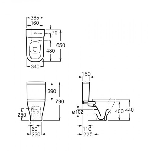 Напольный унитаз Roca Gap 342477000-8
