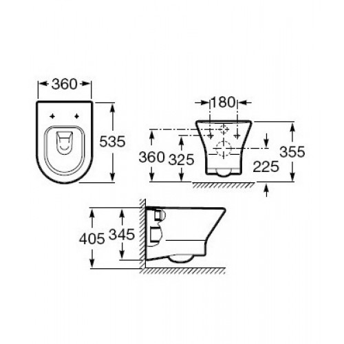 Подвесной унитаз Roca Nexo 346640000-1