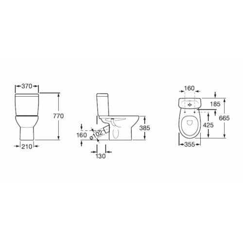 Напольный унитаз Roca Mitos 734Q39A000-1