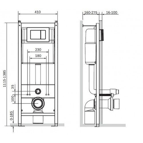 Инсталляция Roca с безободковым унитазом Roca Gap Clean Rim 34647L000, сиденье микролифт, комплект 7.8931.0.410.0 (7893104100)-4