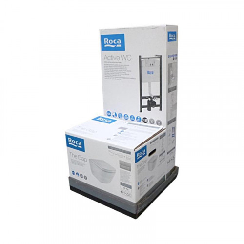 Инсталляция Roca с безободковым унитазом Roca Gap Clean Rim 34647L000, сиденье микролифт, комплект 7.8931.0.410.0 (7893104100)-13