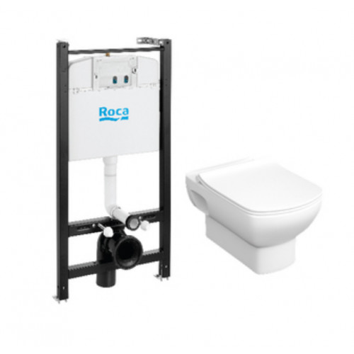 Инсталляция Roca Active с унитазом Roca Dama Senso 893104680, сиденье микролифт, комплект