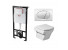 Инсталляция Alcaplast с унитазом Roca Hall 346627000, сиденье микролифт клавиша хром, комплект