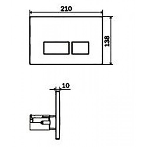 Инсталляция Am.Pm с унитазом Roca Meridian-N Compact 346248000, сиденье микролифт клавиша белая, комплект-4