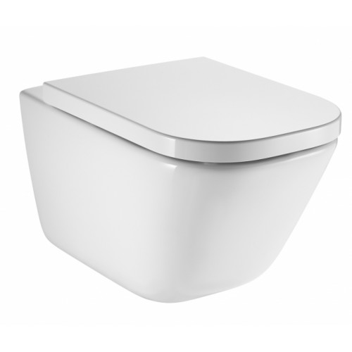 Инсталляция Am.Pm с безободковым унитазом Roca Gap Clean Rim 34647L000, сиденье микролифт клавиша белая, комплект-1