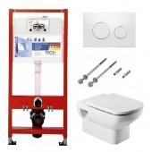 Инсталляция Tece с унитазом Roca Dama Senso 346517000, сиденье микролифт, комплект K440920/7.3465.1.700.0/Z.RU93.0.282.0