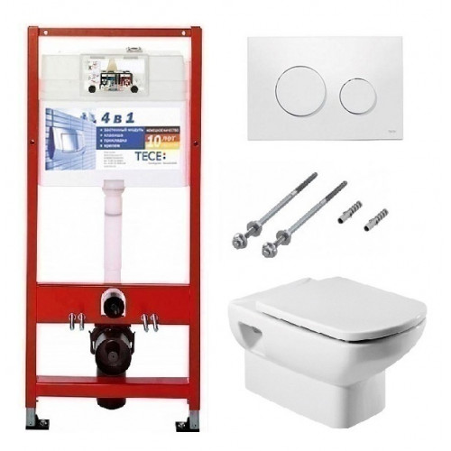 Инсталляция Tece с унитазом Roca Dama Senso 346517000, сиденье микролифт, комплект K440920/7.3465.1.700.0/Z.RU93.0.282.0