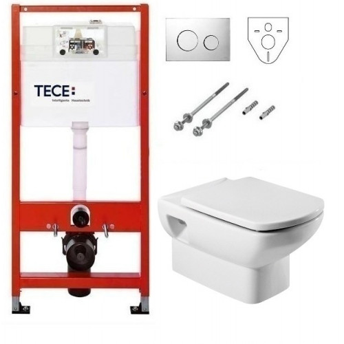 Инсталляция Tece с унитазом Roca Dama Senso 346517000, сиденье микролифт, комплект К400626/7.3465.1.700.0/Z.RU93.0.282.0