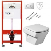 Инсталляция Tece с унитазом Roca Hall 346627000, сиденье микролифт, комплект К400626/7.3466.2.700.0/7.8016.2.200.4