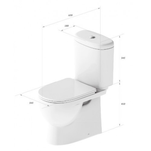 Напольный унитаз Sanita Luxe Art SL D ARTSLCC01020622 крышка микролифт-2