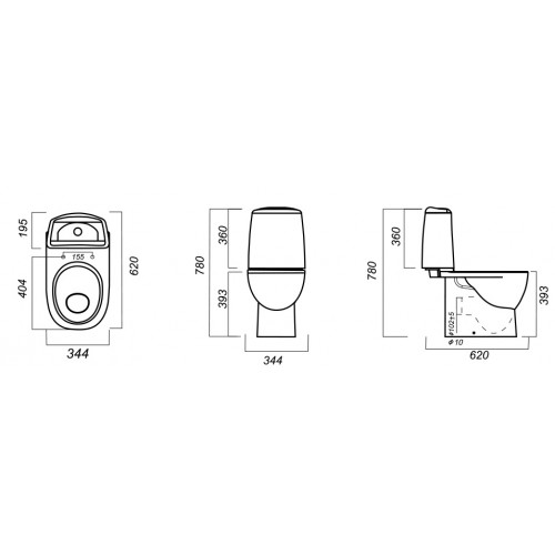 Напольный унитаз Sanita Luxe Best Color Black  BSTSLCC06100522 крышка микролифт-2