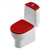 Напольный унитаз Sanita Luxe Best Color Motion Red, крышка микролифт, BSTSLCC07110522 (отсутствует упаковка)