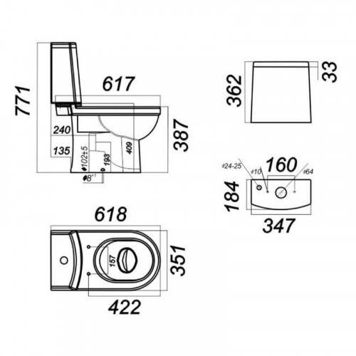 Напольный унитаз Sanita Luxe Best Color Motion Green  BSTSLCC09130522 крышка микролифт-1