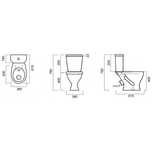 Напольный унитаз Sanita Luxe Формат Комфорт FRTSACC01030713, с крышкой-сиденьем дюропласт, Soft Close-5