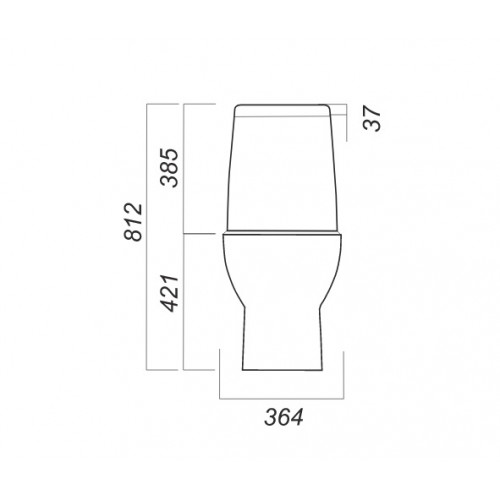 Напольный унитаз Sanita Luxe Infinity Rimless Luxe INFSLCC01040522R безободковый с сиденьем Soft Close, белый-1