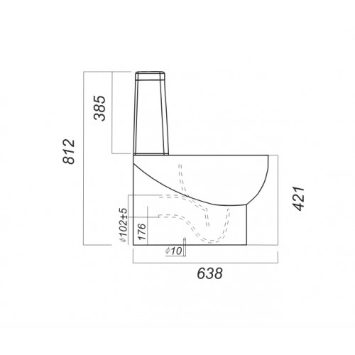 Напольный унитаз Sanita Luxe Infinity Rimless Luxe INFSLCC01040522R безободковый с сиденьем Soft Close, белый-2
