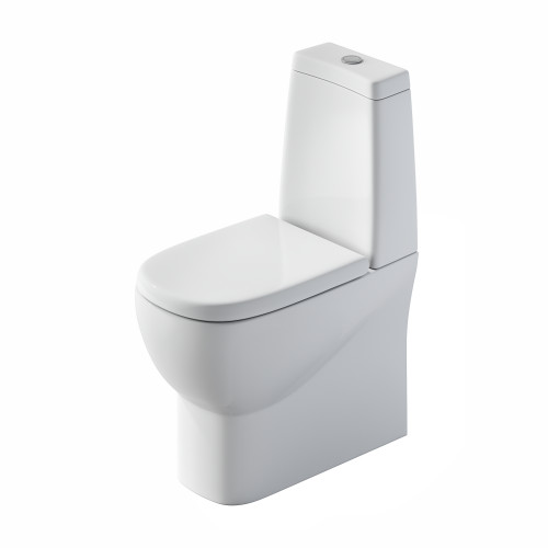 Напольный унитаз Sanita Luxe Infinity Rimless Luxe INFSLCC01040522R безободковый с сиденьем Soft Close, белый-3