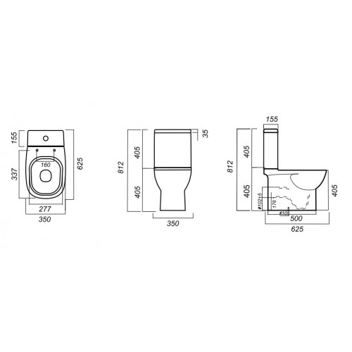 Напольный унитаз Sanita Luxe SL DM QDRSLCC01040522, крышка микролифт-8