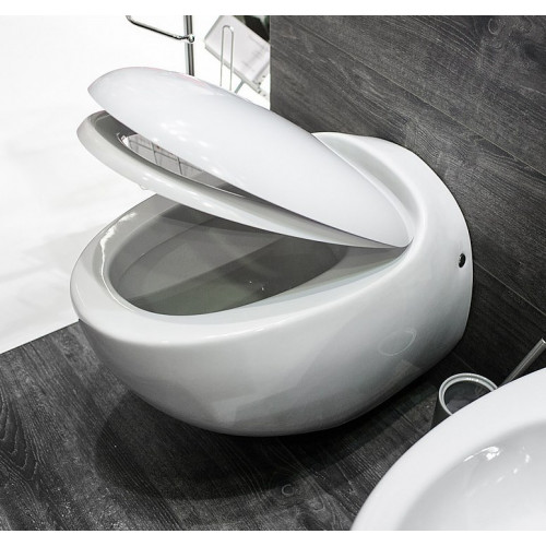 Подвесной унитаз Sanita Luxe Ringo c крышкой-сиденьем Soft Close RNGSLWH0104-7