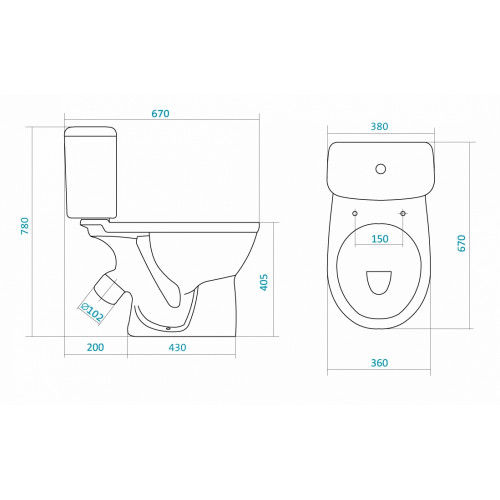 Напольный унитаз Santek Бореаль 1.WH30.2.146 (1wh302146) крышка микролифт-1