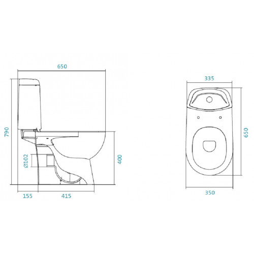 Напольный унитаз Santek Остин 1.WH30.2.419 крышка микролифт-1