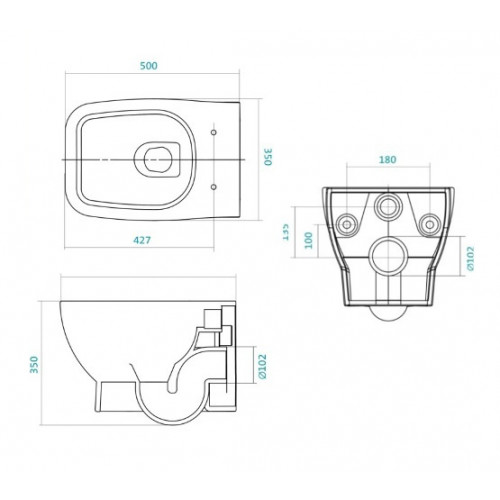 Инсталляция Santek с унитазом Santek Нео 1.WH50.1.543, сиденье микролифт, комплект-7