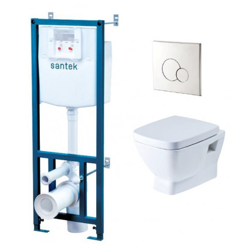 Инсталляция Santek с унитазом Santek Нео 1.WH50.1.543, сиденье микролифт, комплект