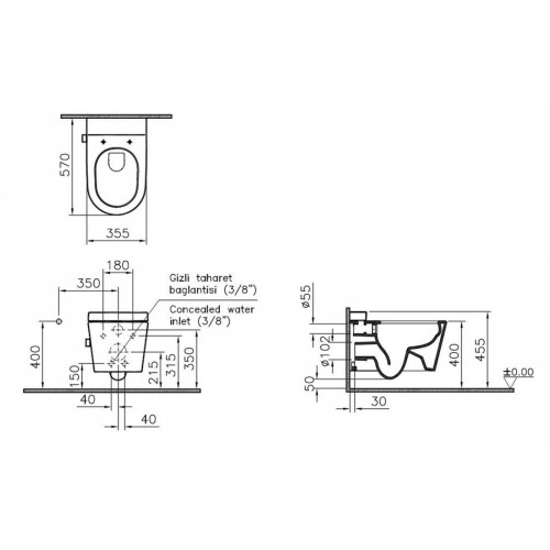 Инсталляция Grohe Rapid SL c безободковым унитазом VitrA Nest 5176B003-6233, крышка микролифт, клавиша хром, комплект-2